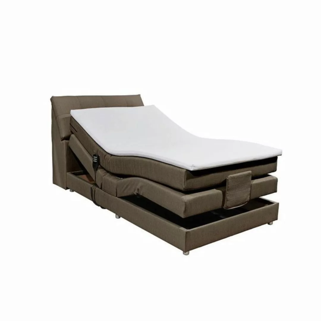 Lomadox Boxspringbett CONCORD3M-09, 120x200cm, H2, elektrisch verstellbar, günstig online kaufen