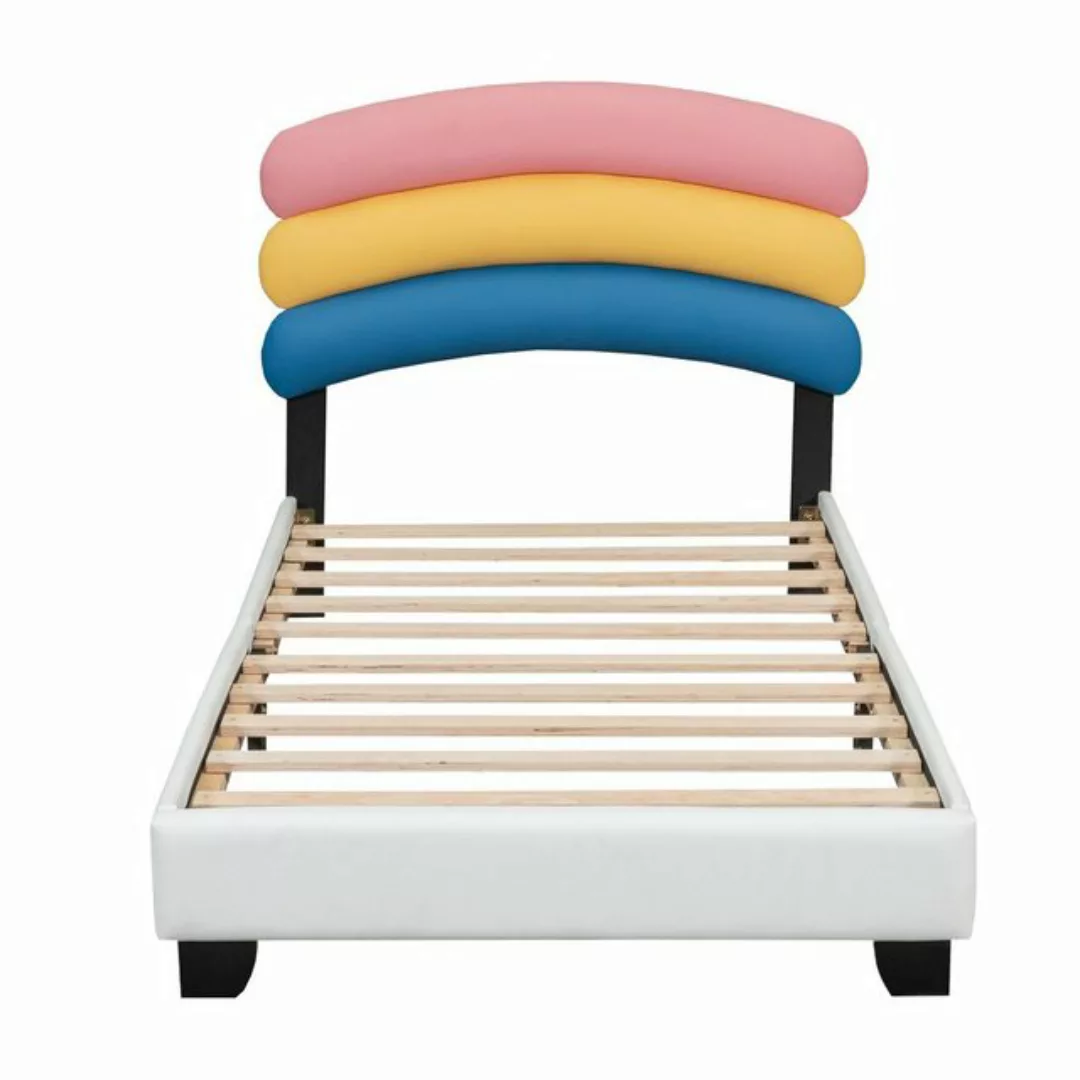 Gotagee Polsterbett Einzelbett 90x200cm Polsterbett Regenbogenform Kinderbe günstig online kaufen