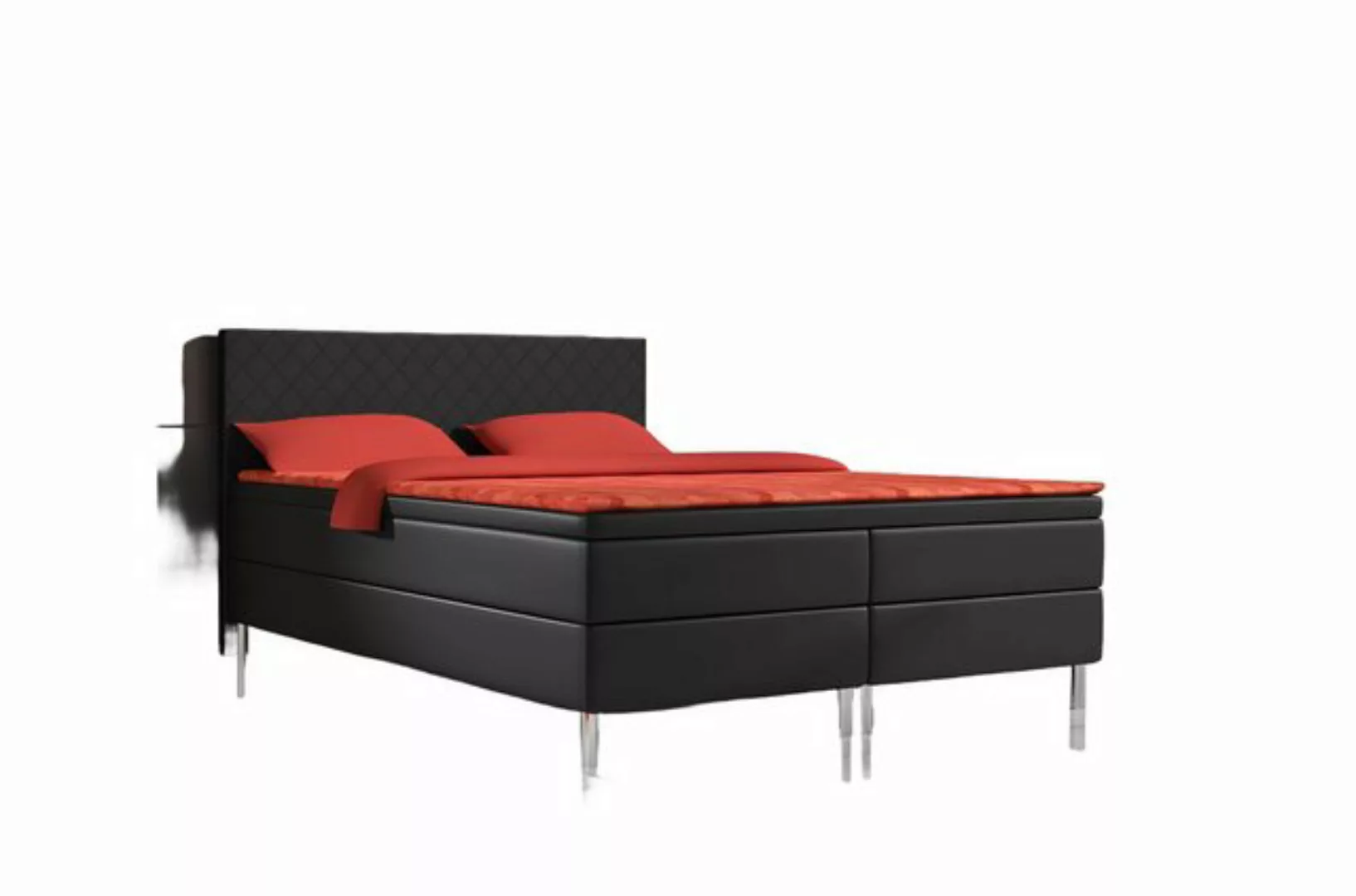 Xlmoebel Bett Luxuriöses Designer-Doppelbett mit Kunstleder-Polsterung für günstig online kaufen