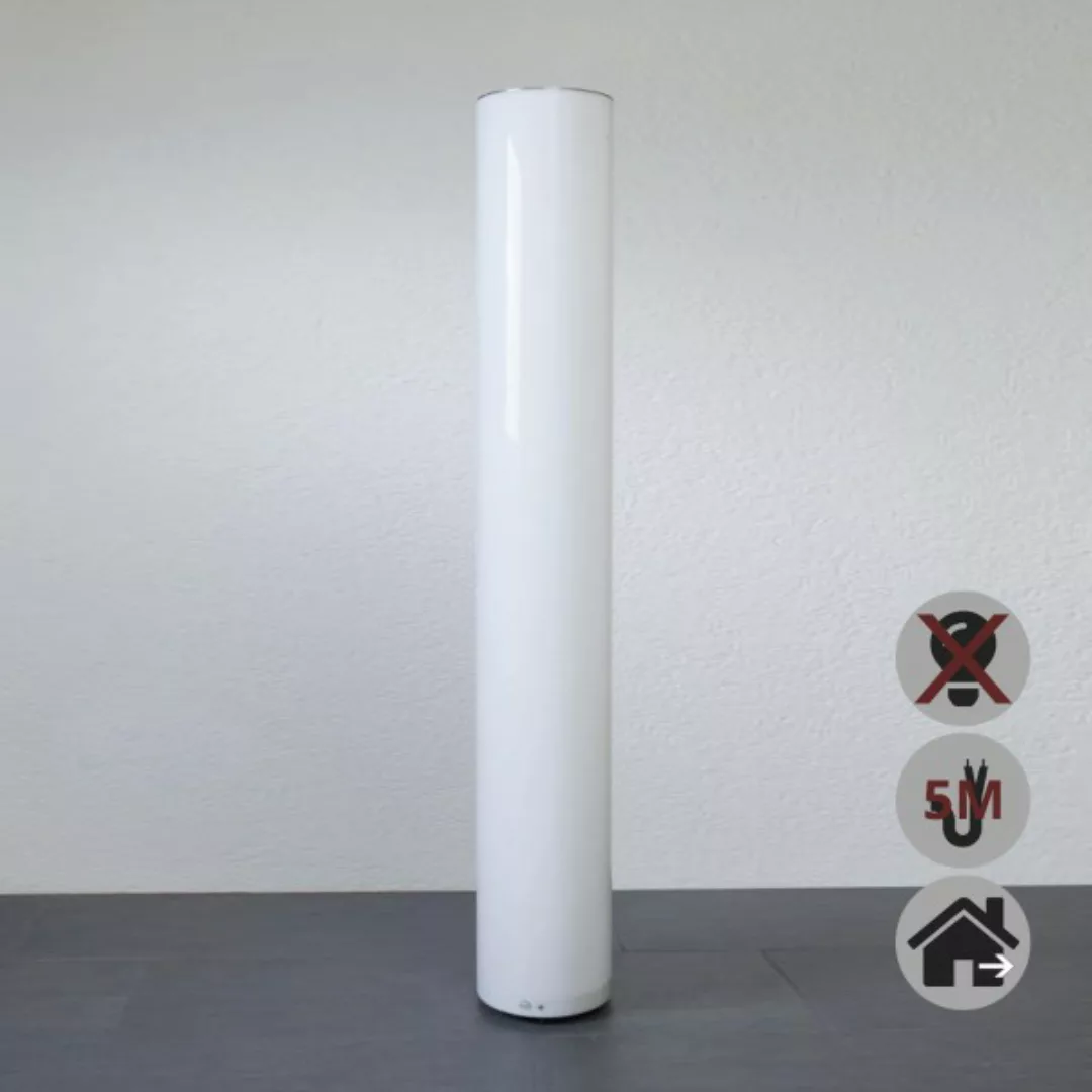 EPSTEIN-DESIGN APOLLO AUßEN 132 cm 5M KABEL Säulenleuchte Weiß 2-Flammig günstig online kaufen