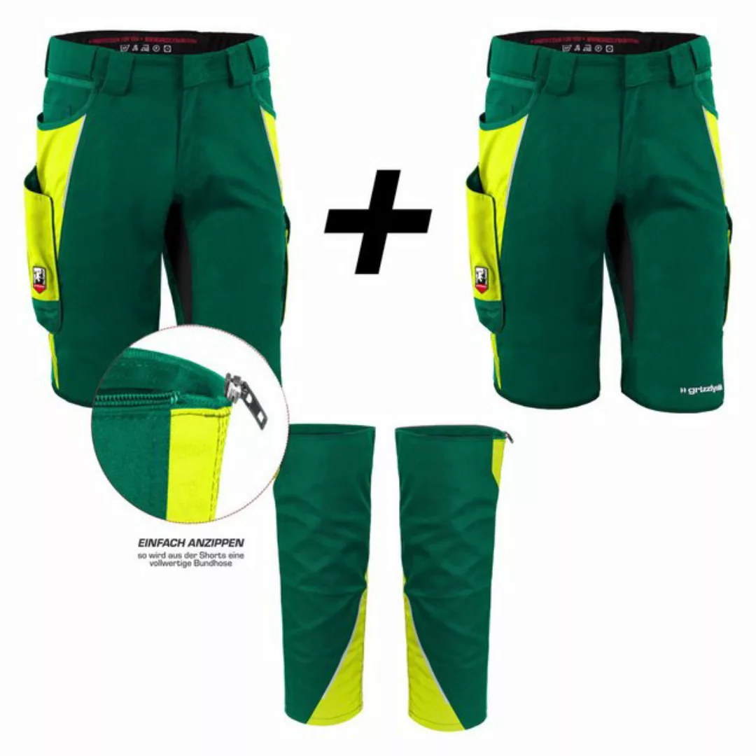 Qualitex Workwear Arbeitsshorts RIESEN-BUNDLE 2x IRON Shorts + Beinlinge - günstig online kaufen