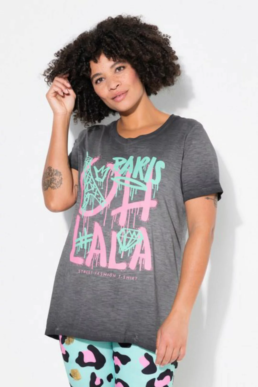 Angel of Style T-Shirt T-Shirt oversized mit Paris Graffitti-Schriftzug günstig online kaufen