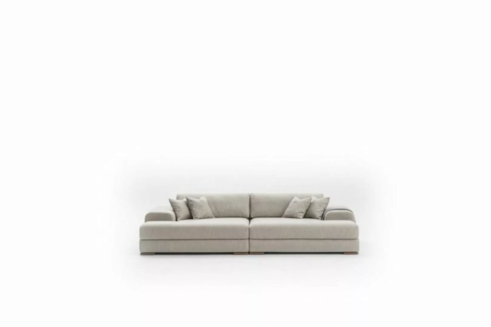 JVmoebel 3-Sitzer Grau Sofa 3 Sitzer Wohnzimmer Design Big Sofas Couchen 26 günstig online kaufen