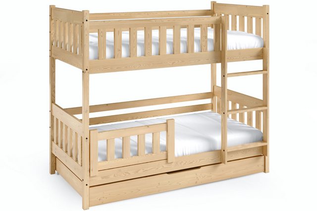 KONSIMO® Etagenbett LUMBE Kinderbett, Holzbett, hergestellt in der EU (inkl günstig online kaufen