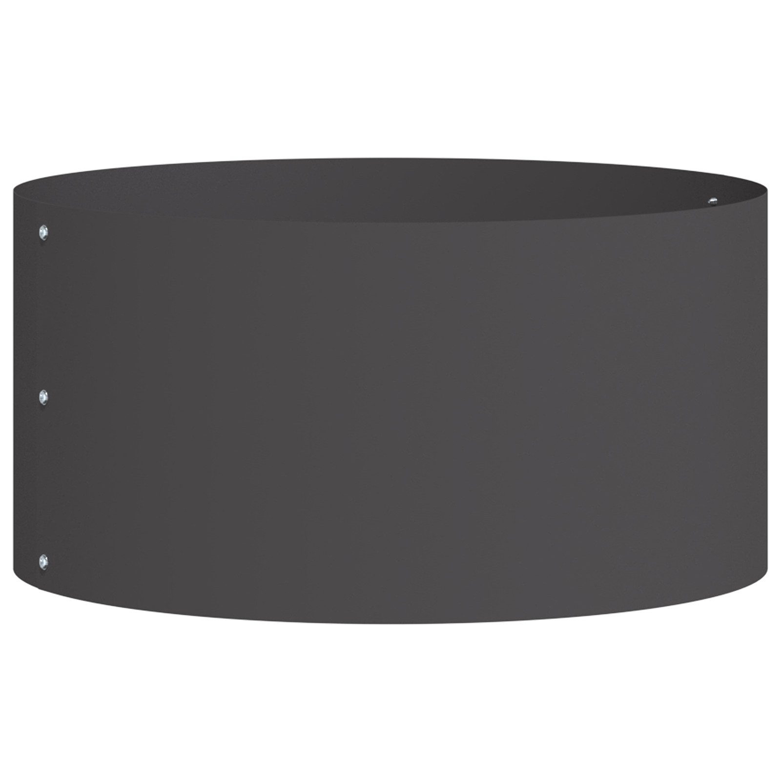 vidaXL Blumentopf Großer Schwarzer Metalltopf Schwarz günstig online kaufen