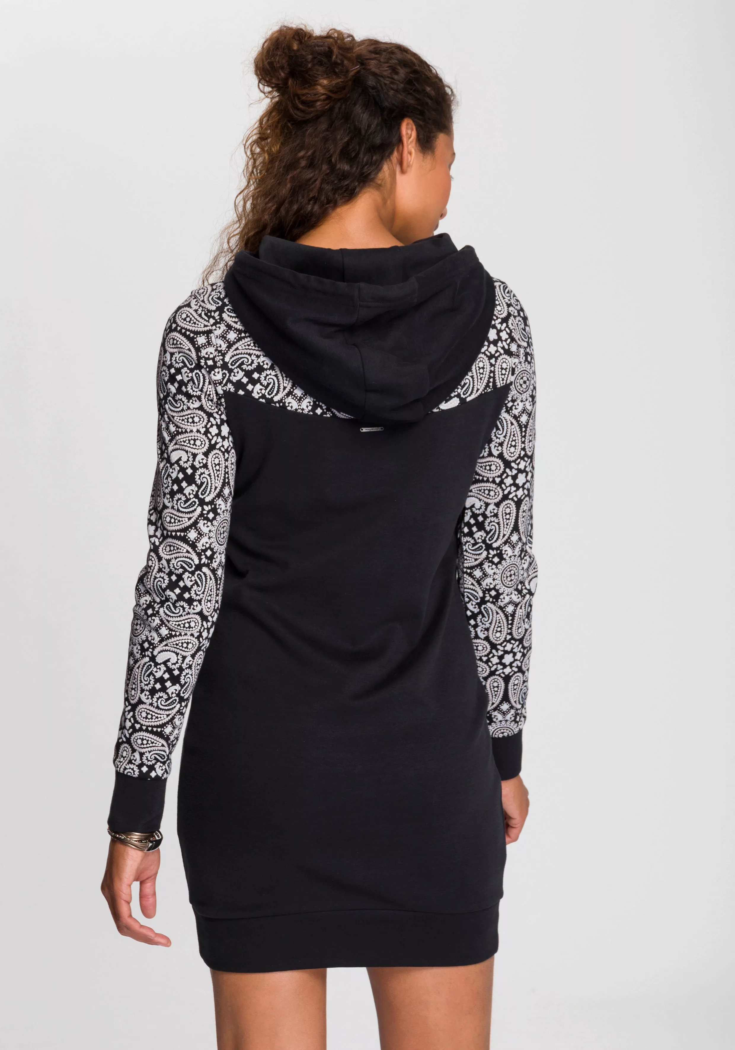 KangaROOS Sweatkleid mit schönem Print im Ärmel- und Brustbereich günstig online kaufen