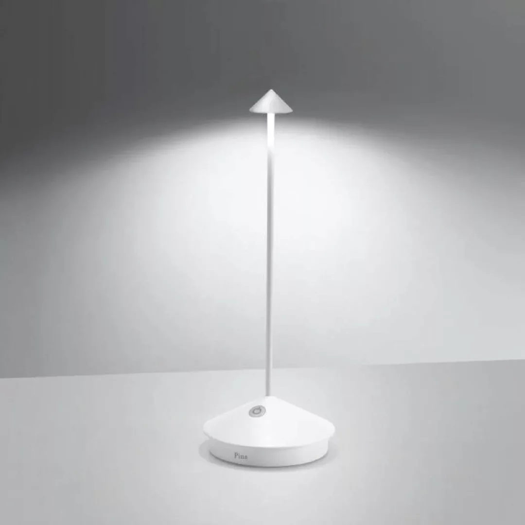 LED Akku Tischleuchte Pina Pro in Weiß 2,2W 185lm IP54 2200 - 3000K günstig online kaufen