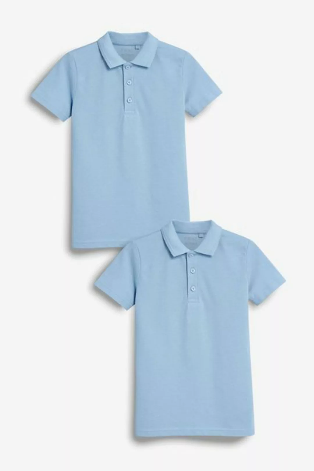 Next Poloshirt Schul-Poloshirts aus Baumwolle im 2er-Pack (2-tlg) günstig online kaufen