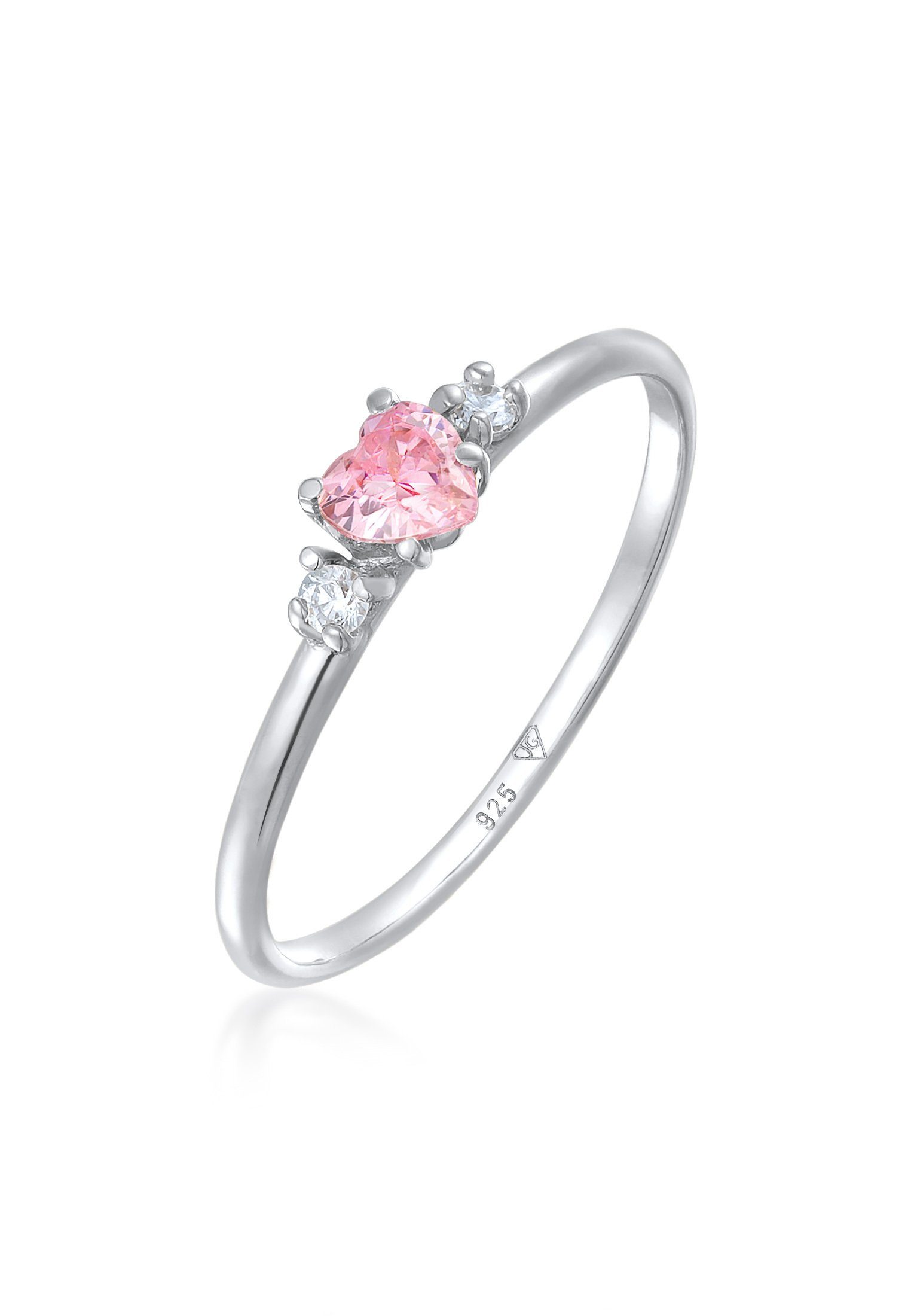 Elli Fingerring Herz Zirkonia Liebe Verlobung günstig online kaufen
