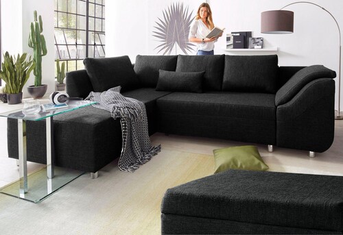 COLLECTION AB Ecksofa "Sally L-Form", mit und ohne Bettfunktion, inklusive günstig online kaufen