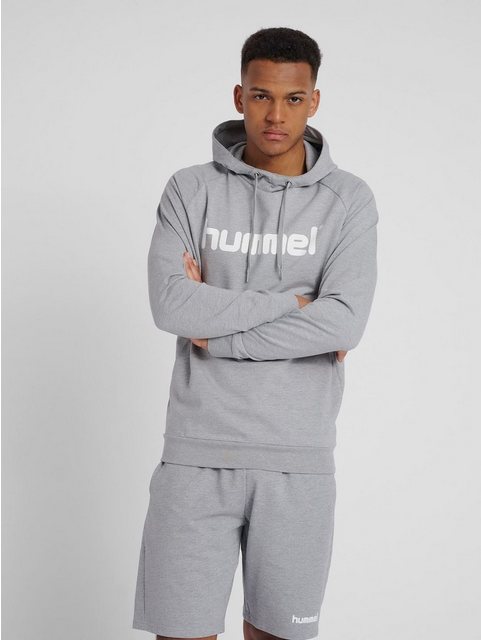 hummel Hoodie Logo Hoodie Kapuzen Pullover HMLGO 5137 in Grau günstig online kaufen