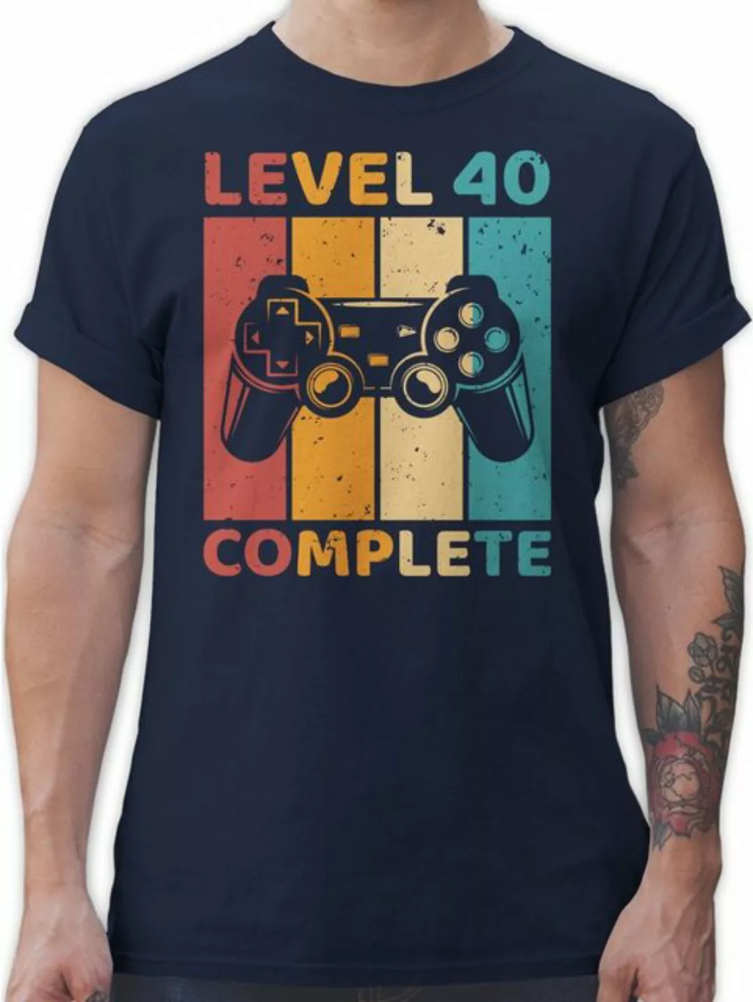 Shirtracer T-Shirt Level 40 Complete I Vierzig freigeschaltet I Unlocked I günstig online kaufen