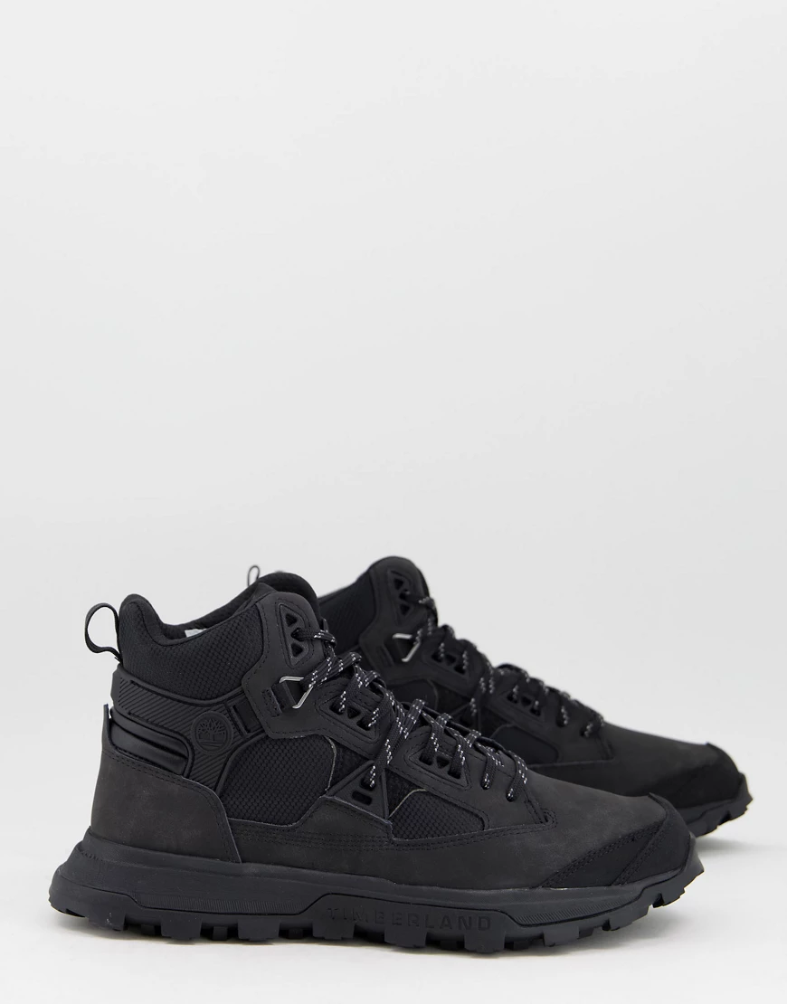 Timberland – Treeline STR Mid – Sneaker aus schwarzem Leder günstig online kaufen