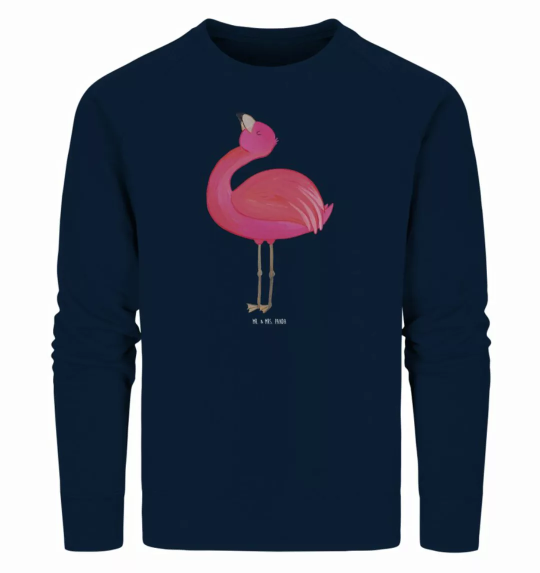 Mr. & Mrs. Panda Longpullover Größe S Flamingo Stolz - French Navy - Gesche günstig online kaufen