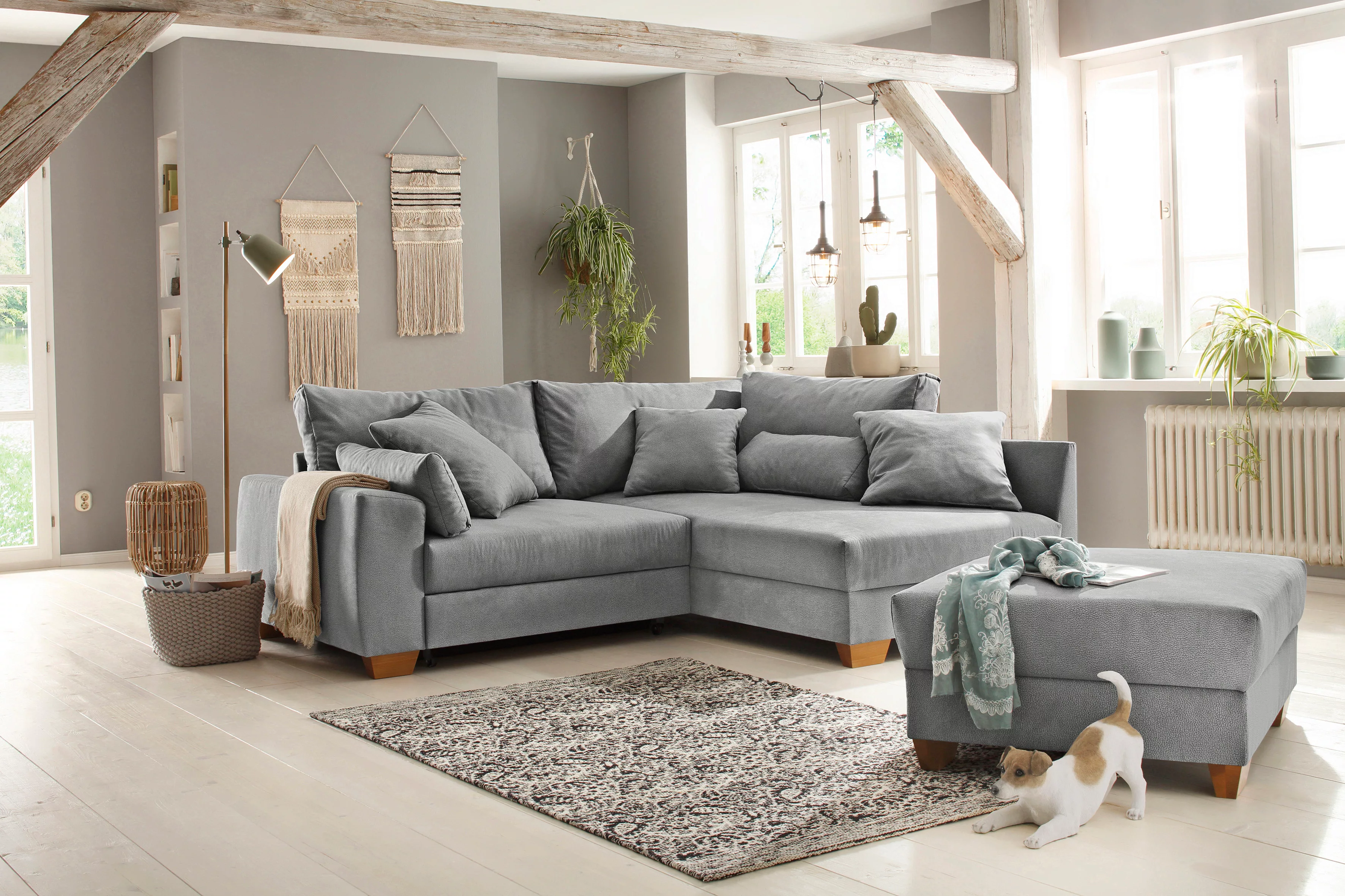 Home affaire Ecksofa "Helena II DuraSpring", mit Taschenfederkern, bis 140 günstig online kaufen