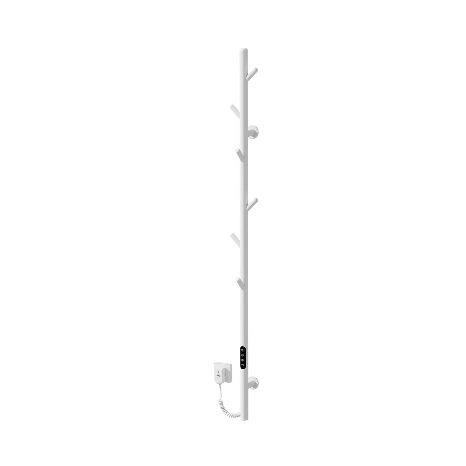 Emke Elektrischer Handtuchheizkörper 150 cm Weiß mit LED Display Intelligen günstig online kaufen