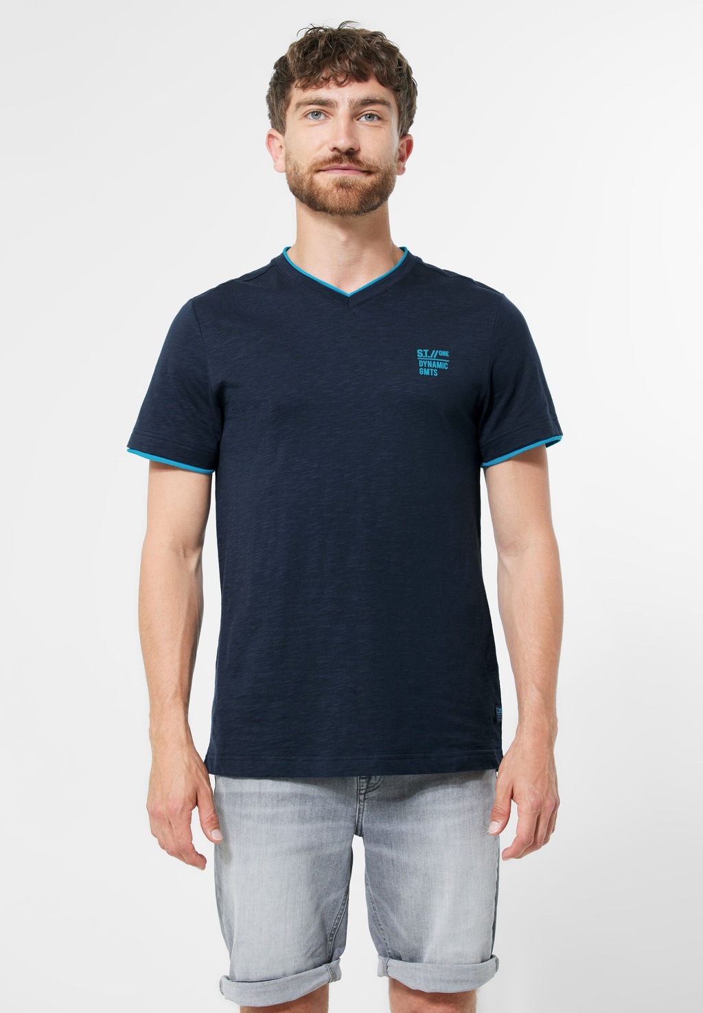 STREET ONE MEN 2-in-1-Shirt, 2in1 Optik günstig online kaufen