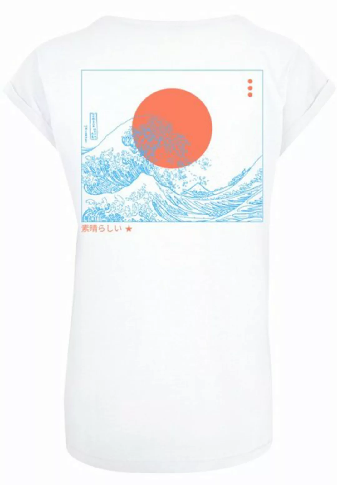 F4NT4STIC T-Shirt "PLUS SIZE Kanagawa Welle", Print günstig online kaufen