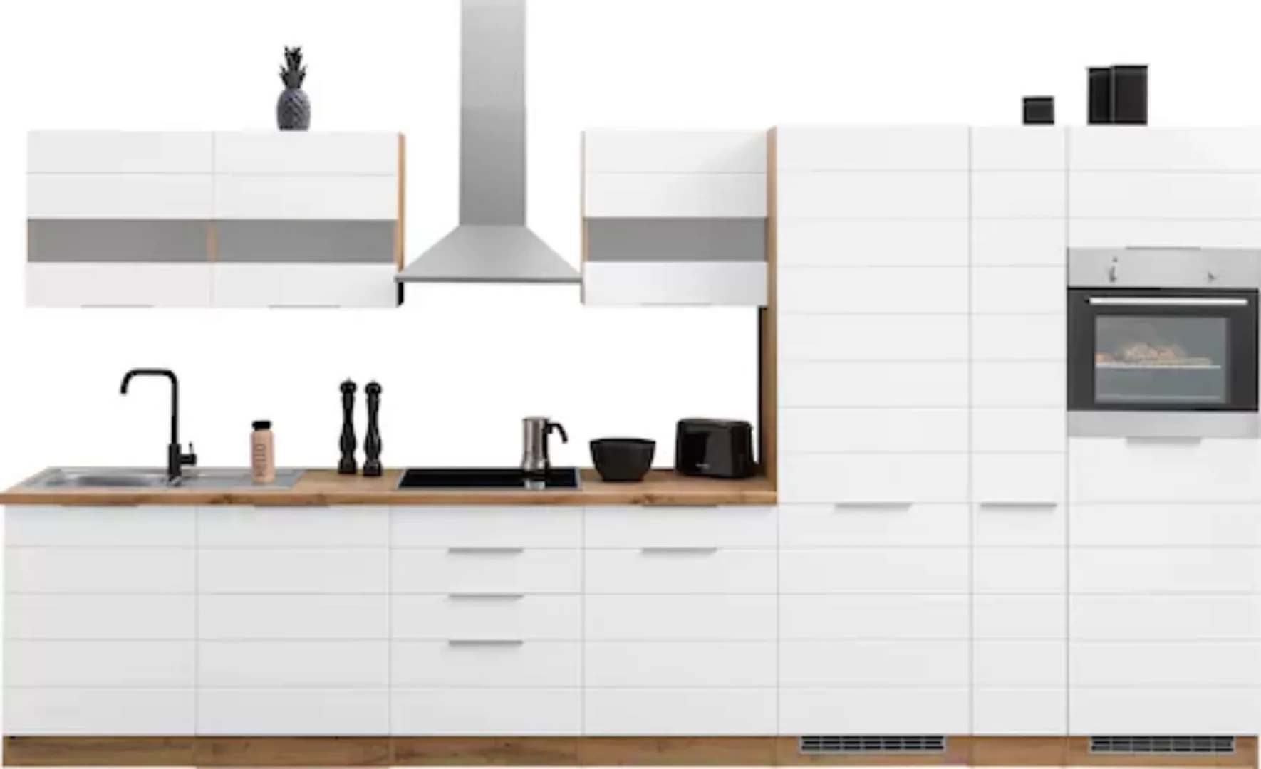 KOCHSTATION Küchenzeile "KS-Luhe", 390 cm breit, wahlweise mit oder ohne E- günstig online kaufen