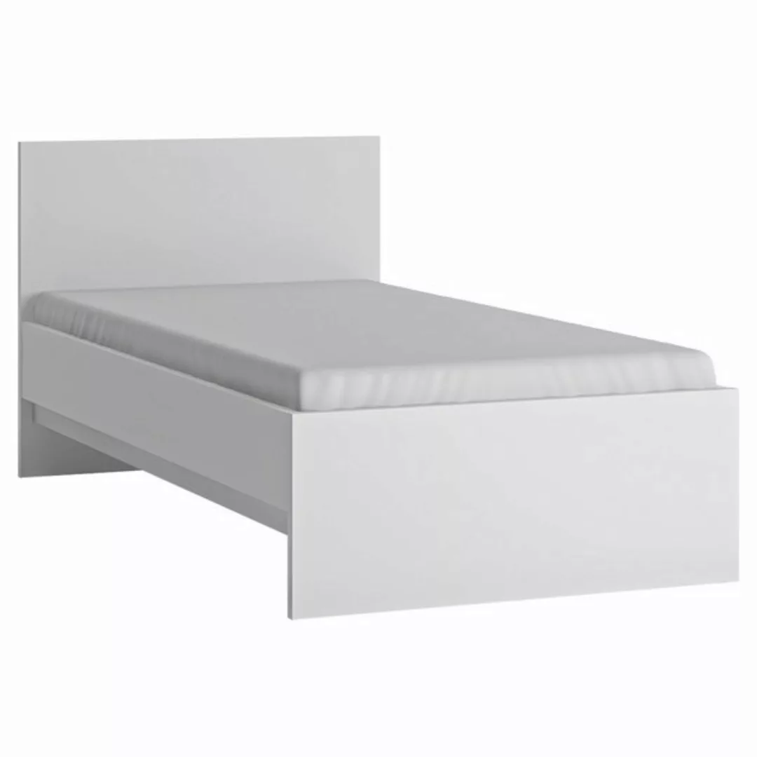 Bett Jugendbett 90cm in weiß FORTALEZA-129, B/H/T ca. 96,6/85/206,2 cm günstig online kaufen