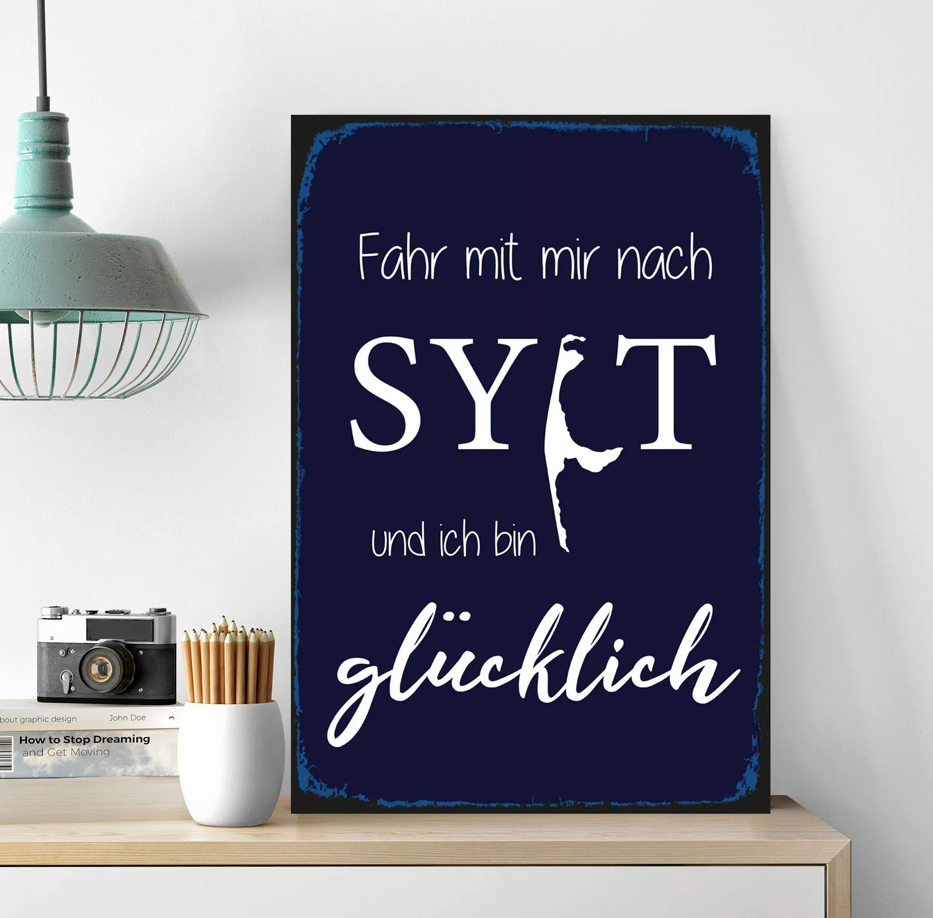 queence Metallbild Fahr mit mir nach günstig online kaufen