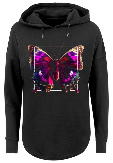 F4NT4STIC Kapuzenpullover "Pink Schmetterling OVERSIZE TEE", Print günstig online kaufen