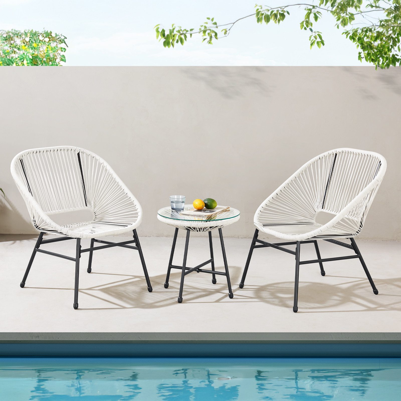 SVITA Balkonset TULUM, (Set, 3-teilig), Garten-Möbel, günstig online kaufen
