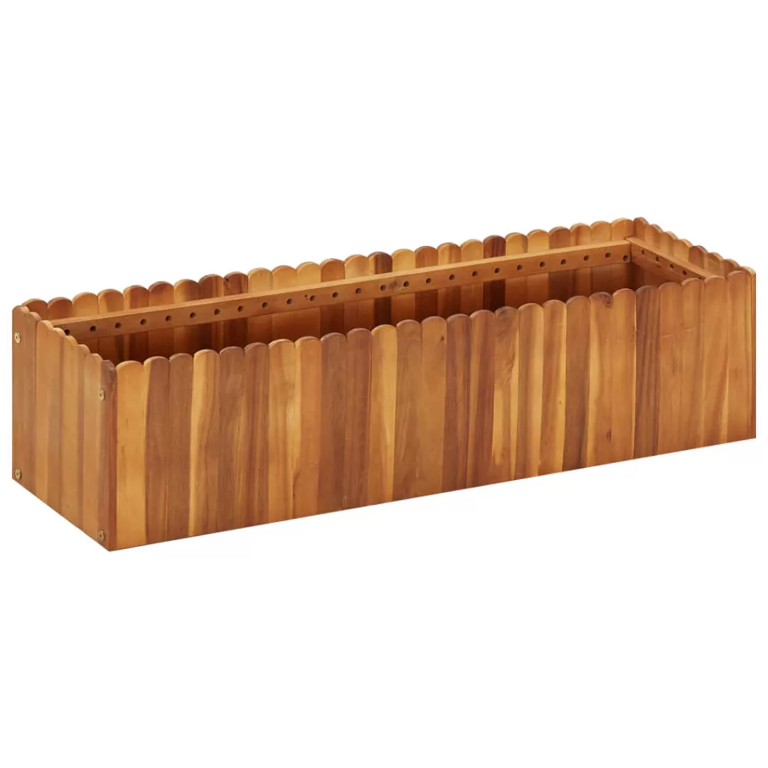 Garten-hochbeet 100 X 30 X 25 Cm Massivholz Akazie günstig online kaufen