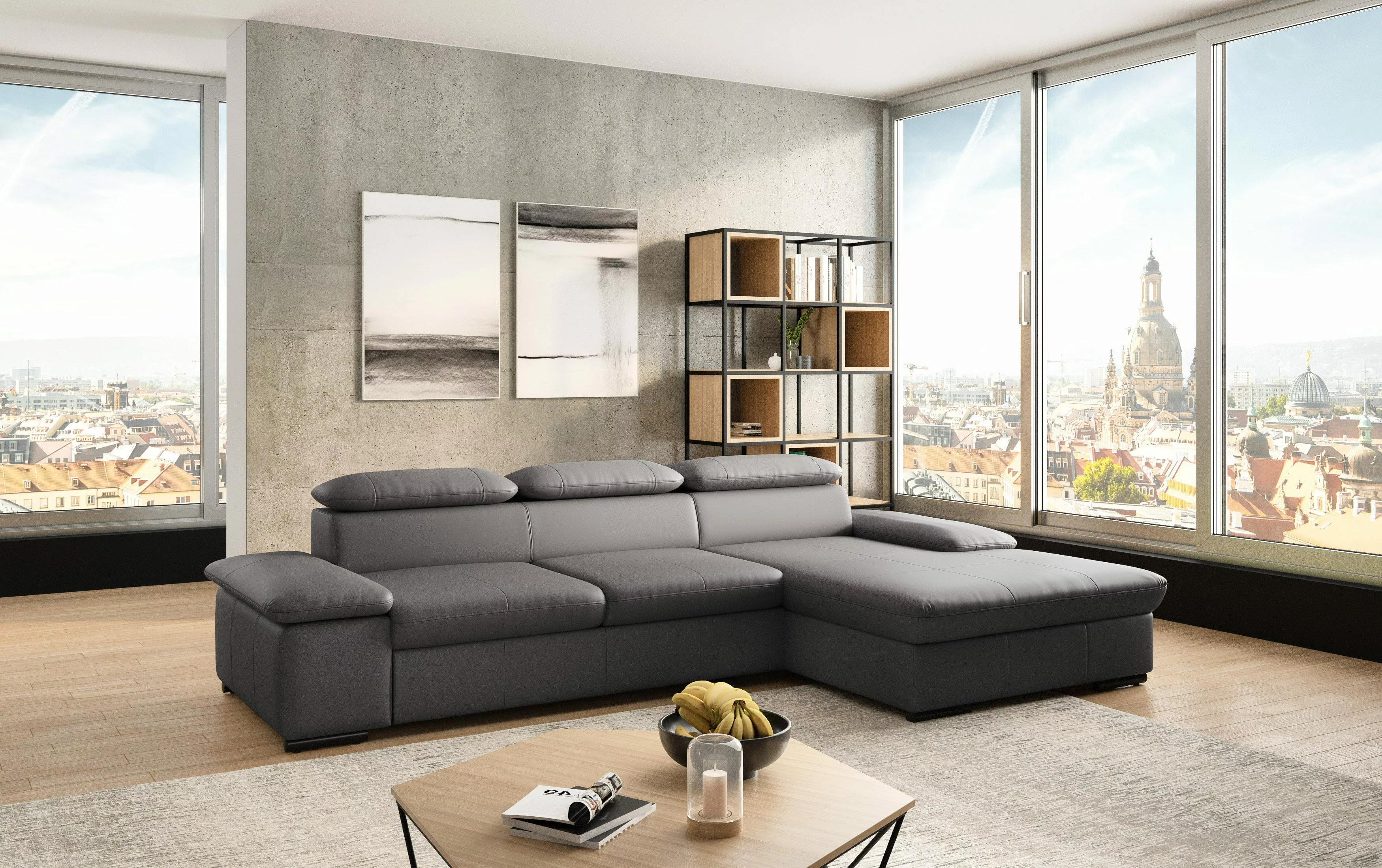 sit&more Ecksofa "Alcudia L-Form", wahlweise mit Bettfunktion günstig online kaufen