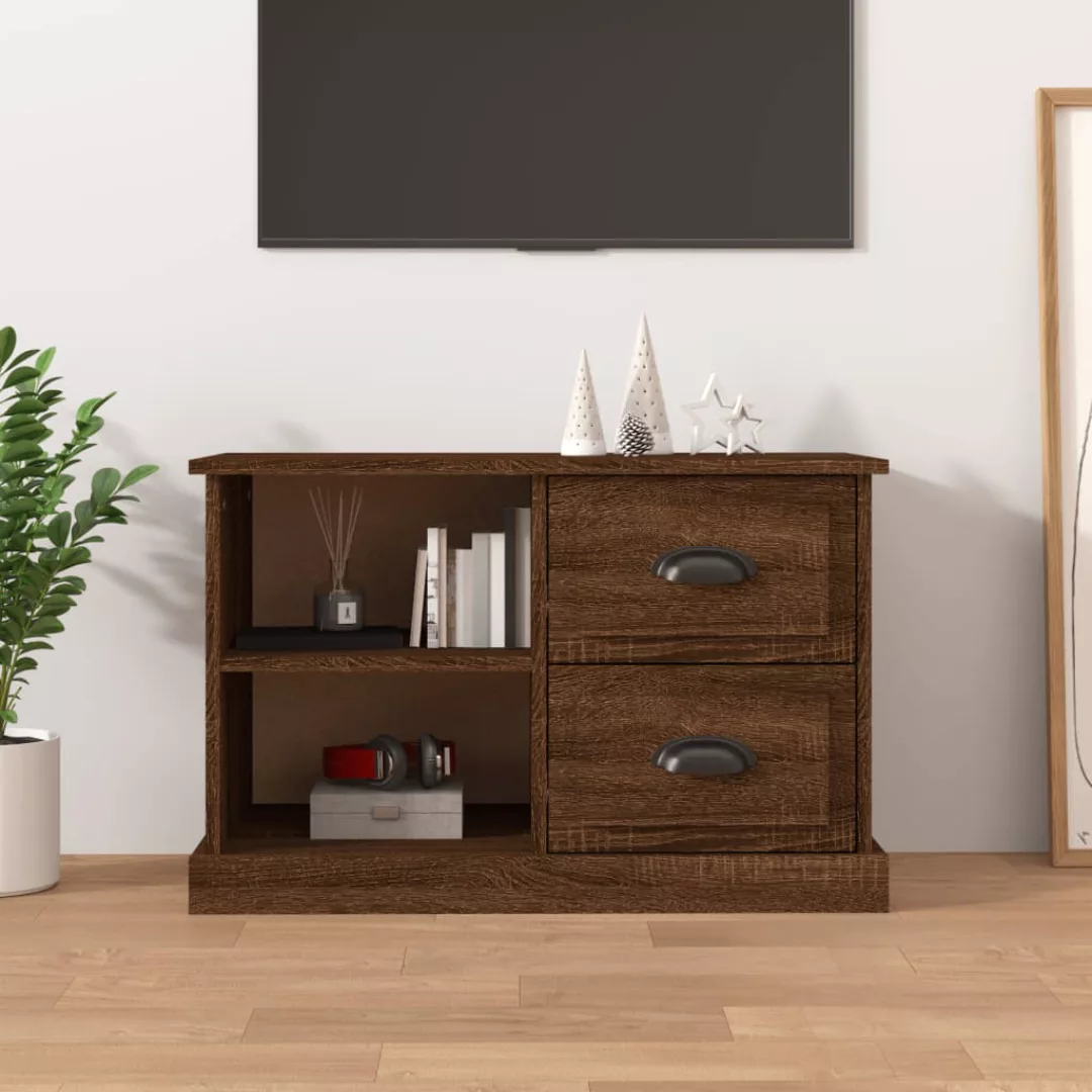 Vidaxl Tv-schrank Braun Eichen-optik 73x35,5x47,5 Cm Holzwerkstoff günstig online kaufen