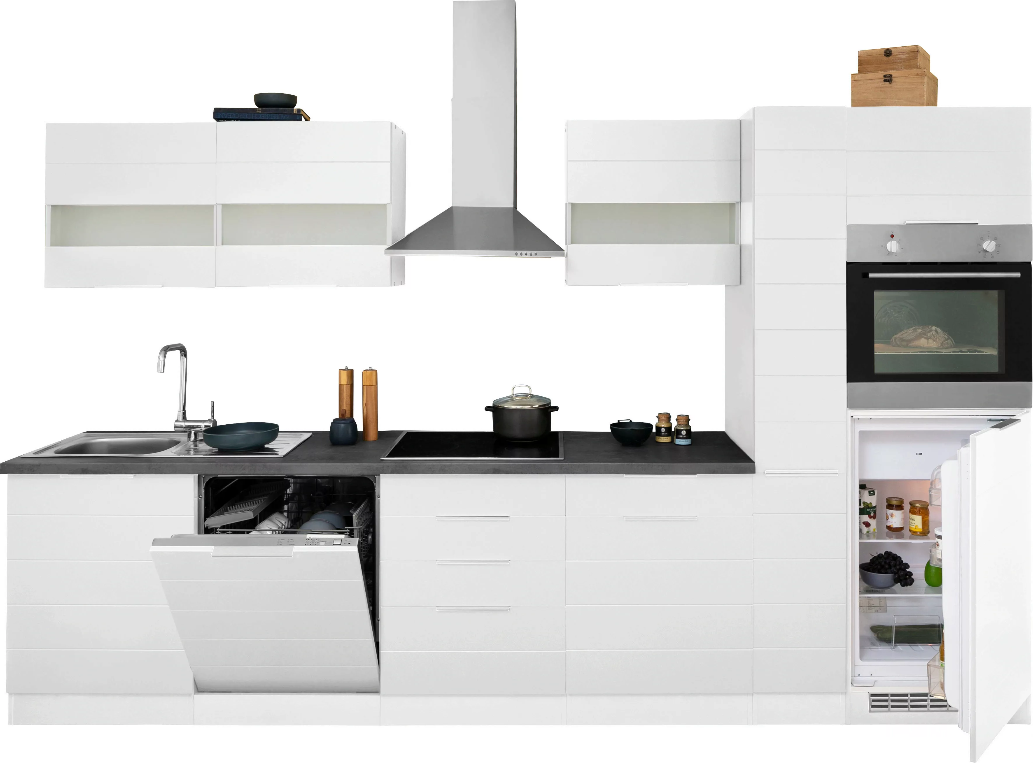 KOCHSTATION Küchenzeile "KS-Luhe", 330 cm breit, wahlweise mit oder ohne E- günstig online kaufen