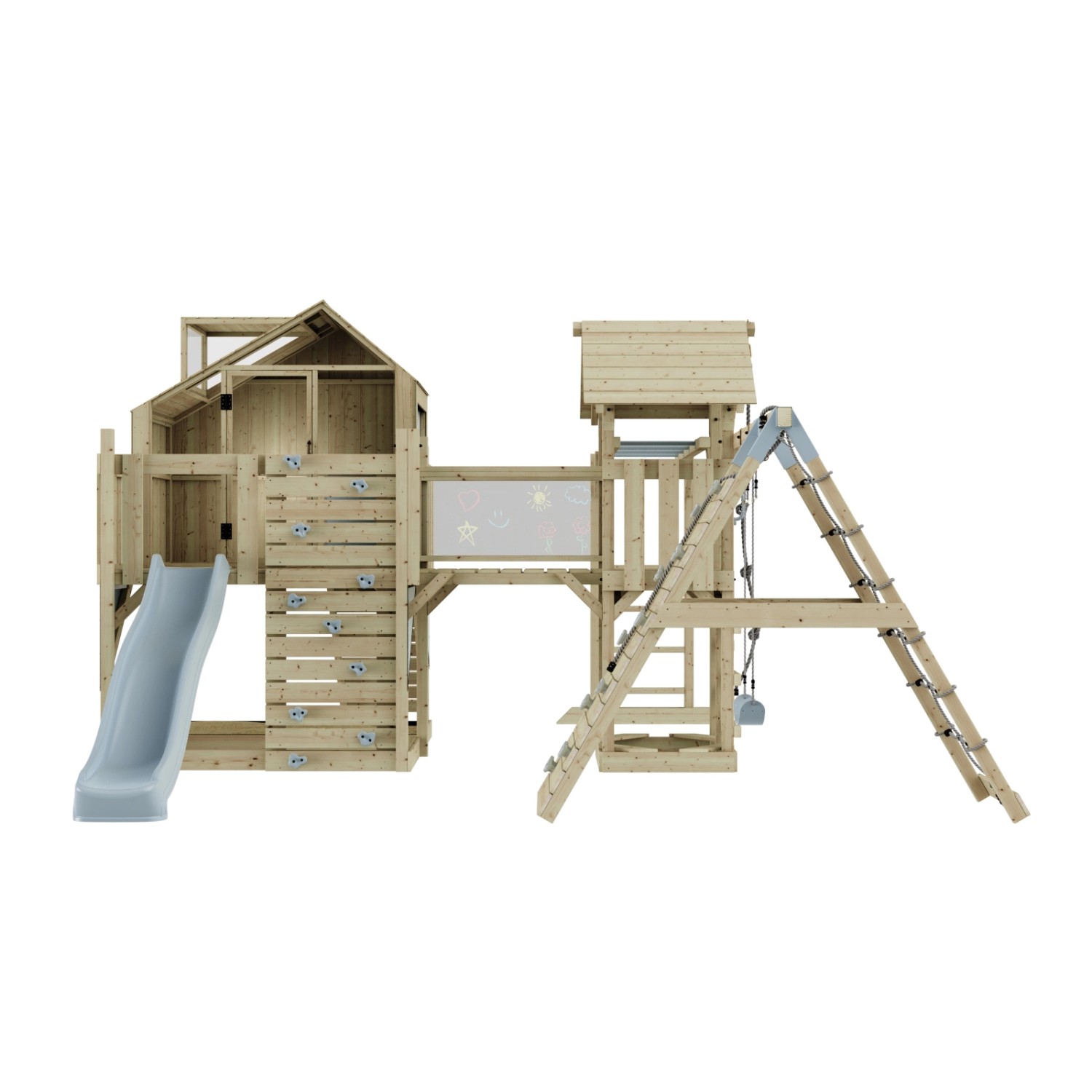OutdoorToys Spielturm Bo mit Kinderschaukel Eisblau günstig online kaufen