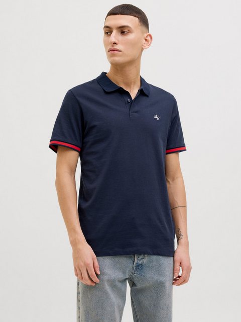 Jack & Jones Poloshirt JJEJERSEY LOGO POLO SS SN mit Logo Stickerei günstig online kaufen