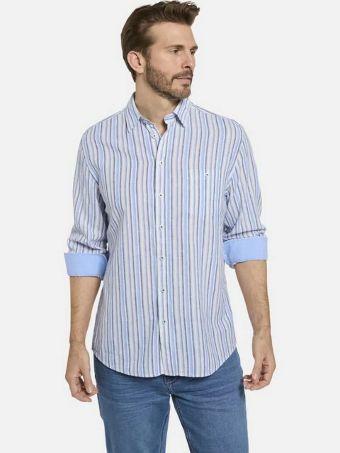 Babista Langarmhemd DELZI mit klassischen Längsstreifen günstig online kaufen