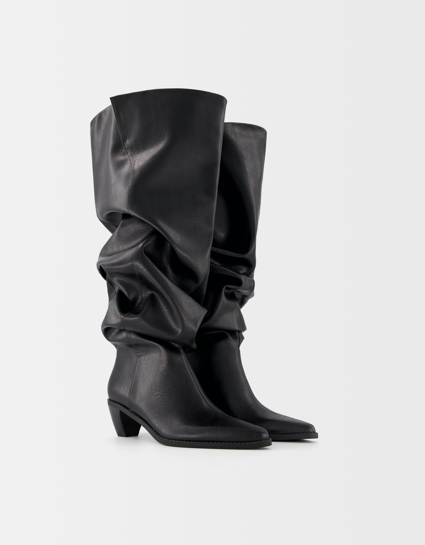 Bershka Slouchy-Stiefel Generation Bershka Mit Halbhohem Absatz Damen 39 Sc günstig online kaufen