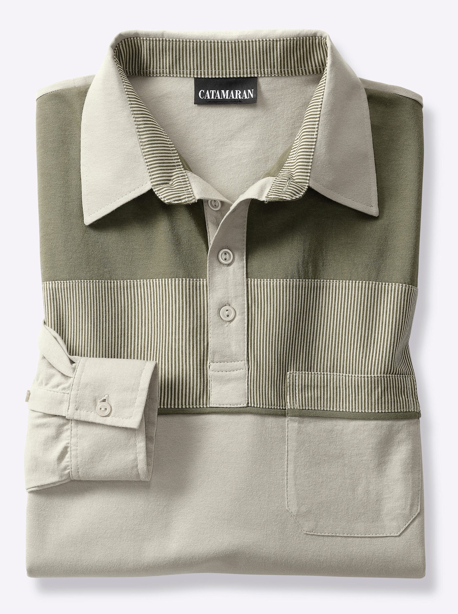 Catamaran Poloshirt "Langarm-Poloshirt", (1 tlg.) günstig online kaufen
