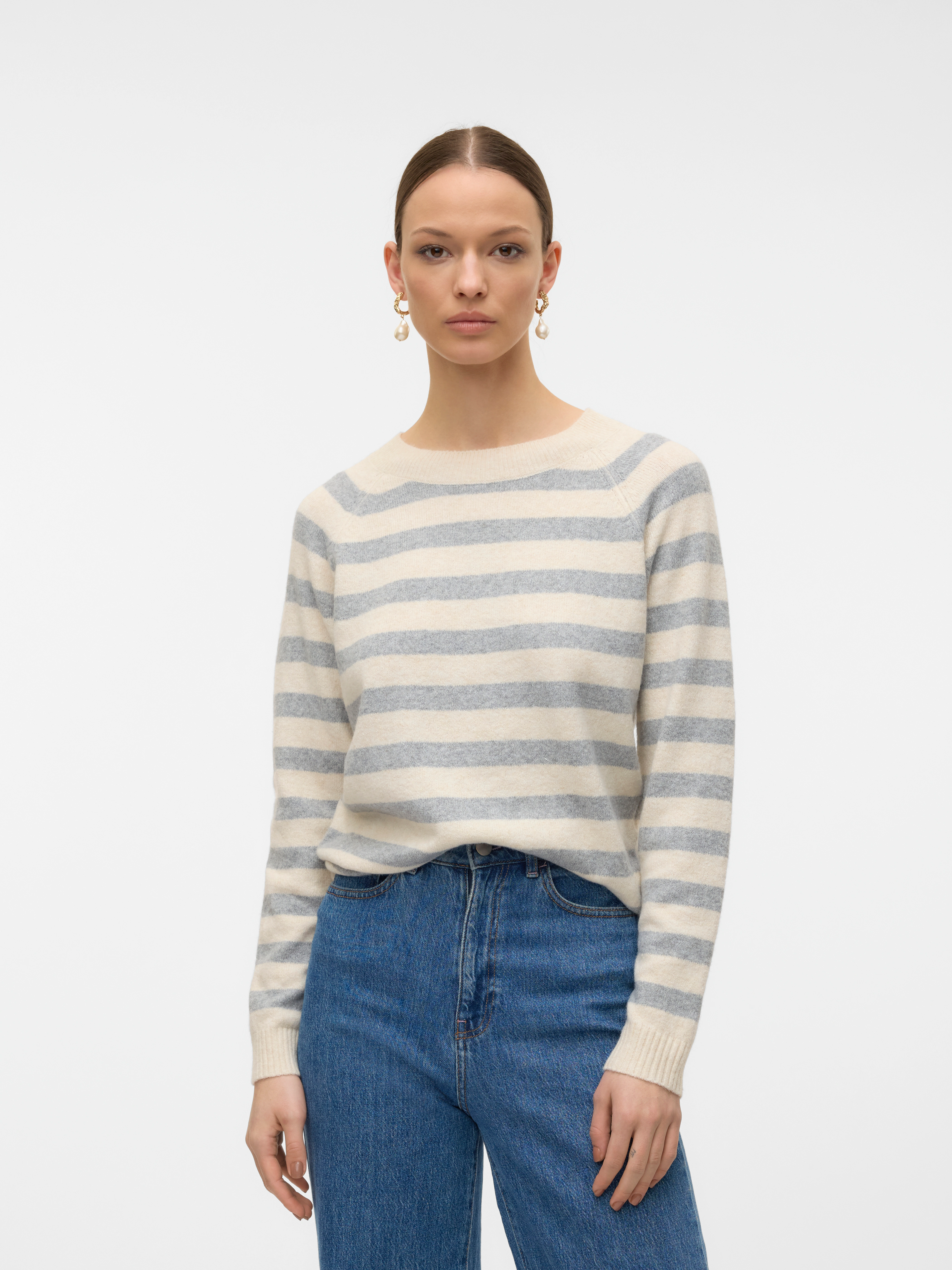 Vero Moda Rundhalspullover "VMDOFFY LS O-NECK BLOUSE GA NOOS" günstig online kaufen