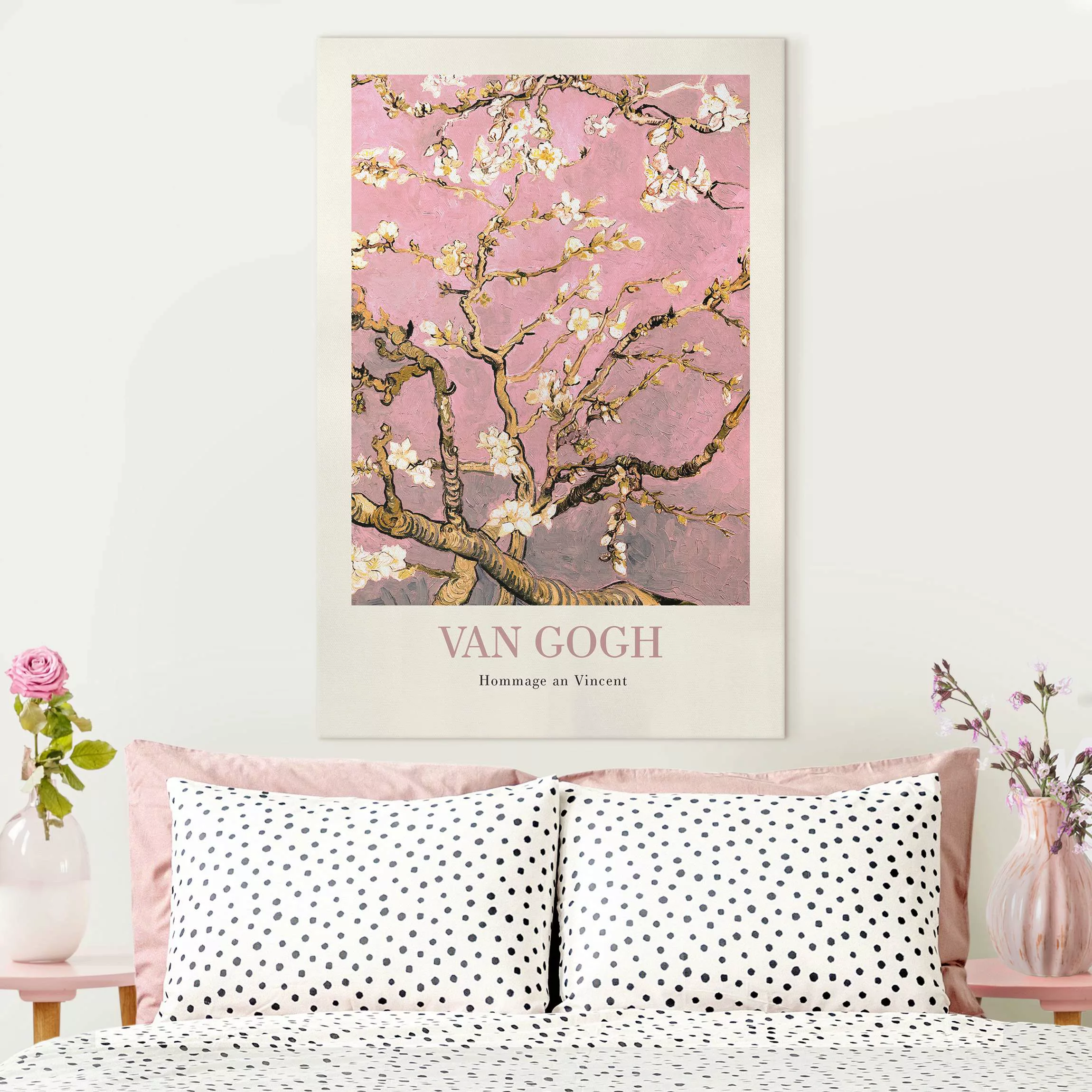 Leinwandbild Vincent van Gogh - Mandelblüte in rosa - Museumsedition günstig online kaufen