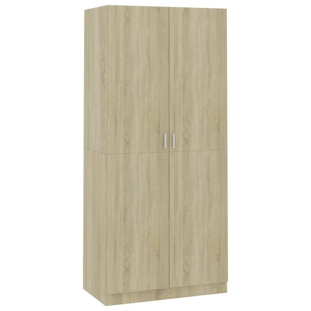 vidaXL Kleiderschrank in Sonoma-Eiche mit 2 Türen (LxBxH: 52x90x200 cm) günstig online kaufen