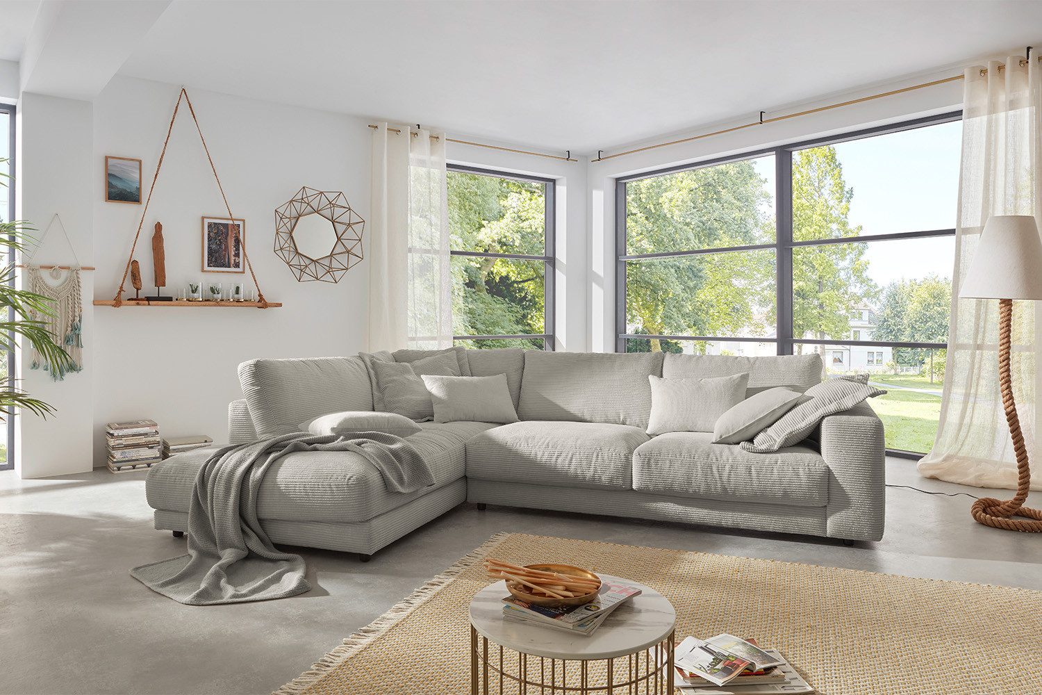 KAWOLA Ecksofa MADELINE, Couch L-Form rechts günstig online kaufen