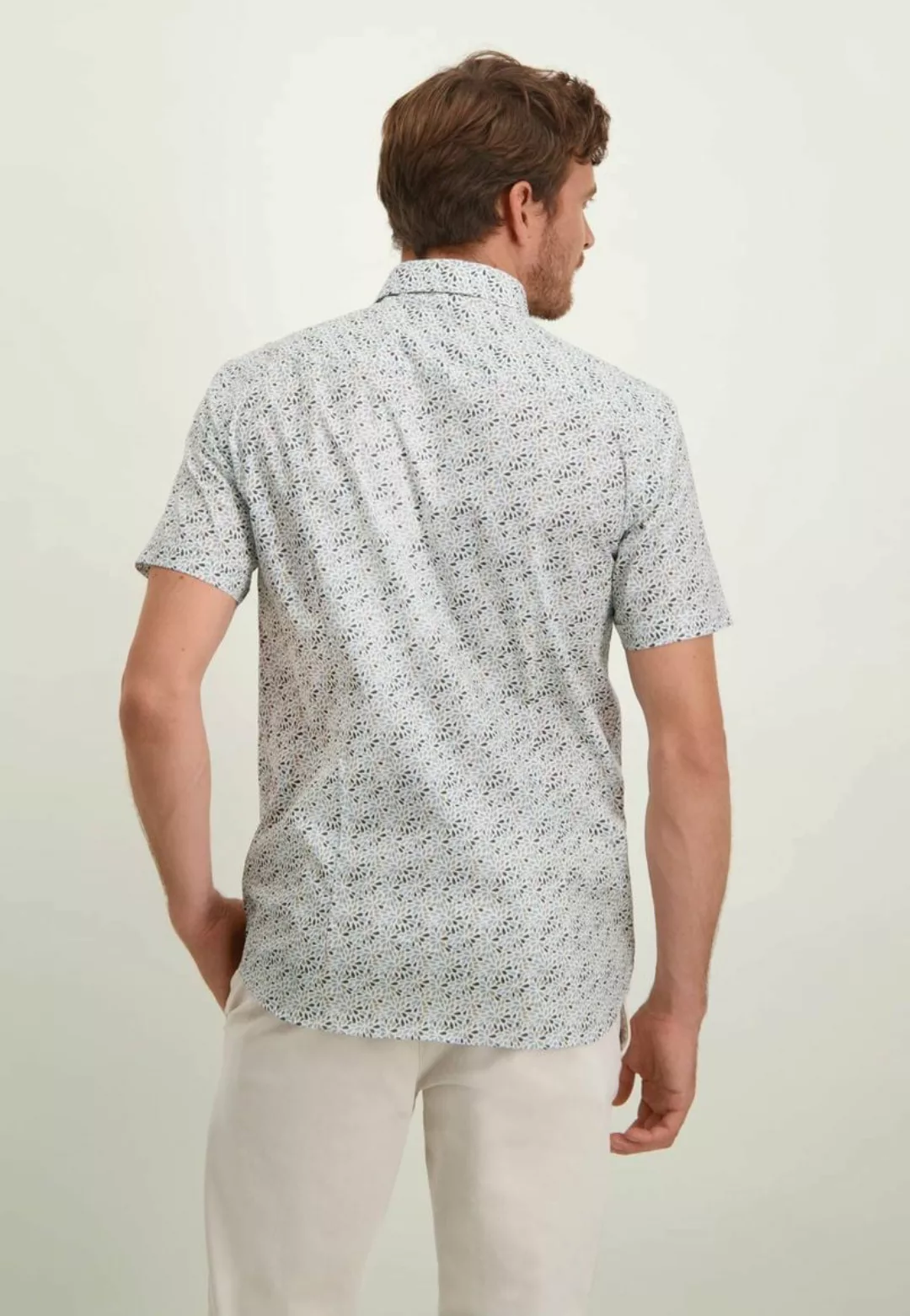 State Of Art Short Sleeve Hemd Druck Blau - Größe 3XL günstig online kaufen
