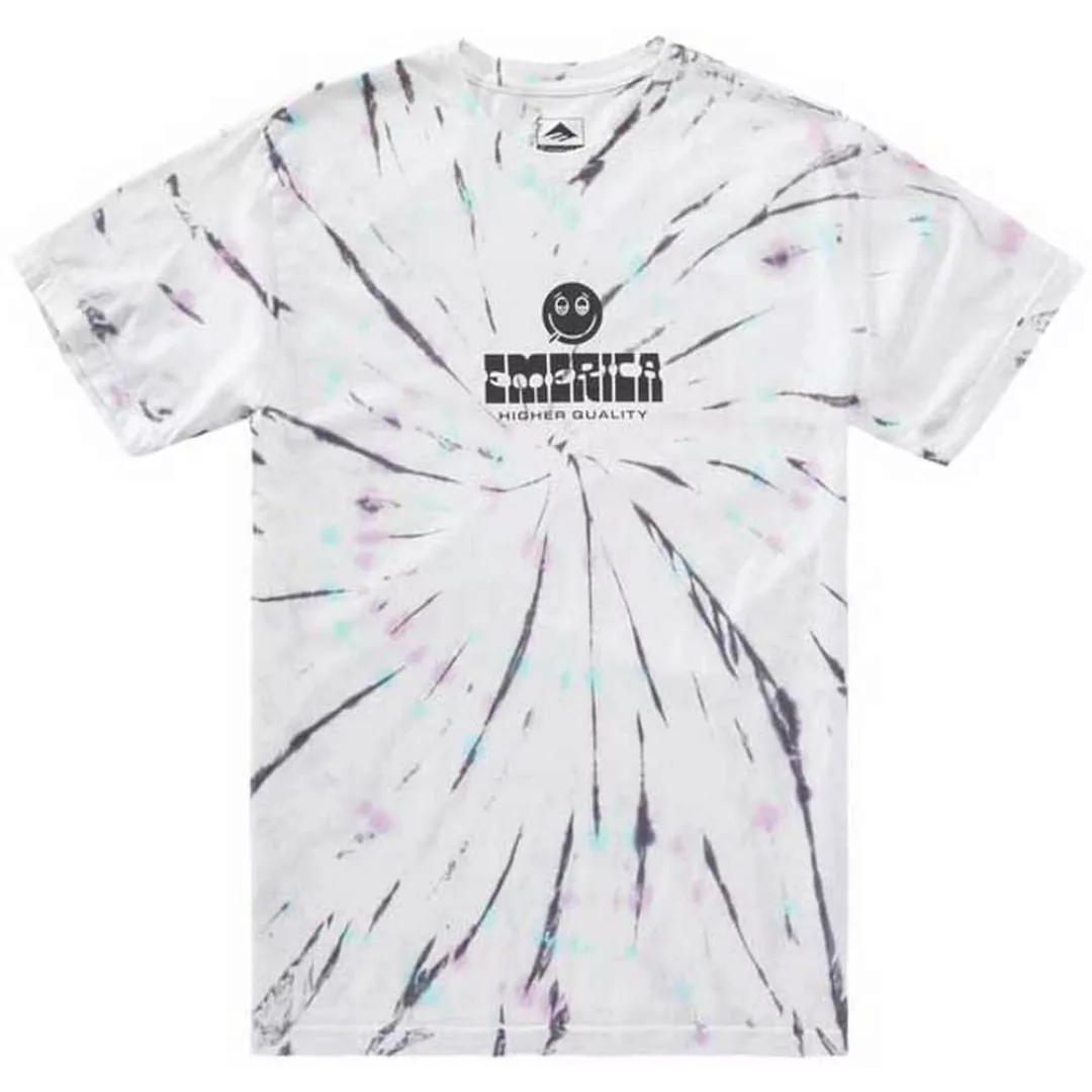 Emerica Roll With Tiedye Kurzärmeliges T-shirt M White / Blue / Green günstig online kaufen