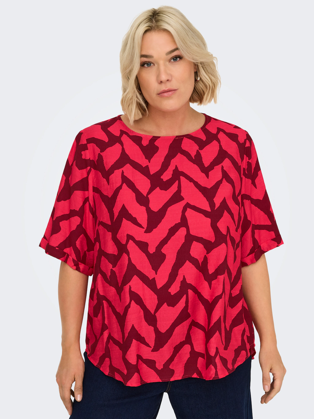 ONLY CARMAKOMA Shirtbluse "CARBERIET SS TOP AOP" günstig online kaufen