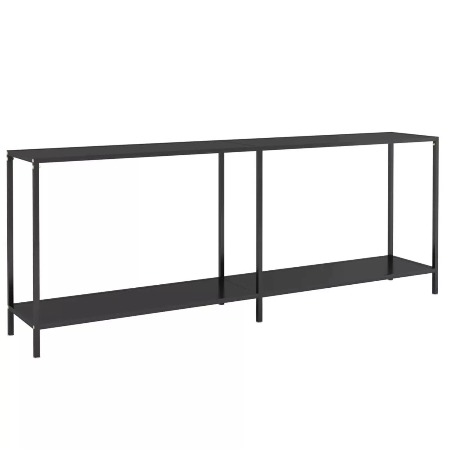 Konsolentisch Schwarz 200x35x75,5 Cm Hartglas günstig online kaufen