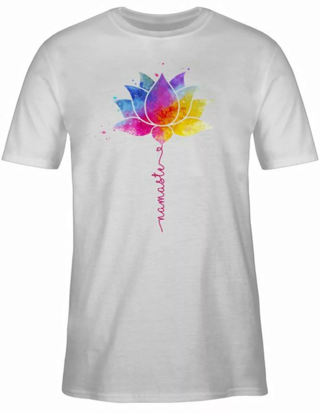 Shirtracer T-Shirt Namaste Lotusblüte Meditation Yoga Mandala Spirit Yoga günstig online kaufen