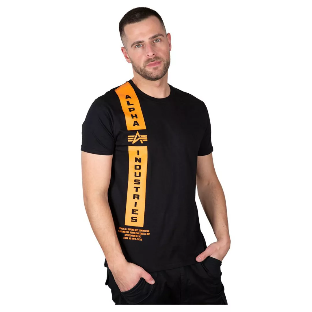 Alpha Industries Defense Kurzärmeliges T-shirt M Black / Orange günstig online kaufen