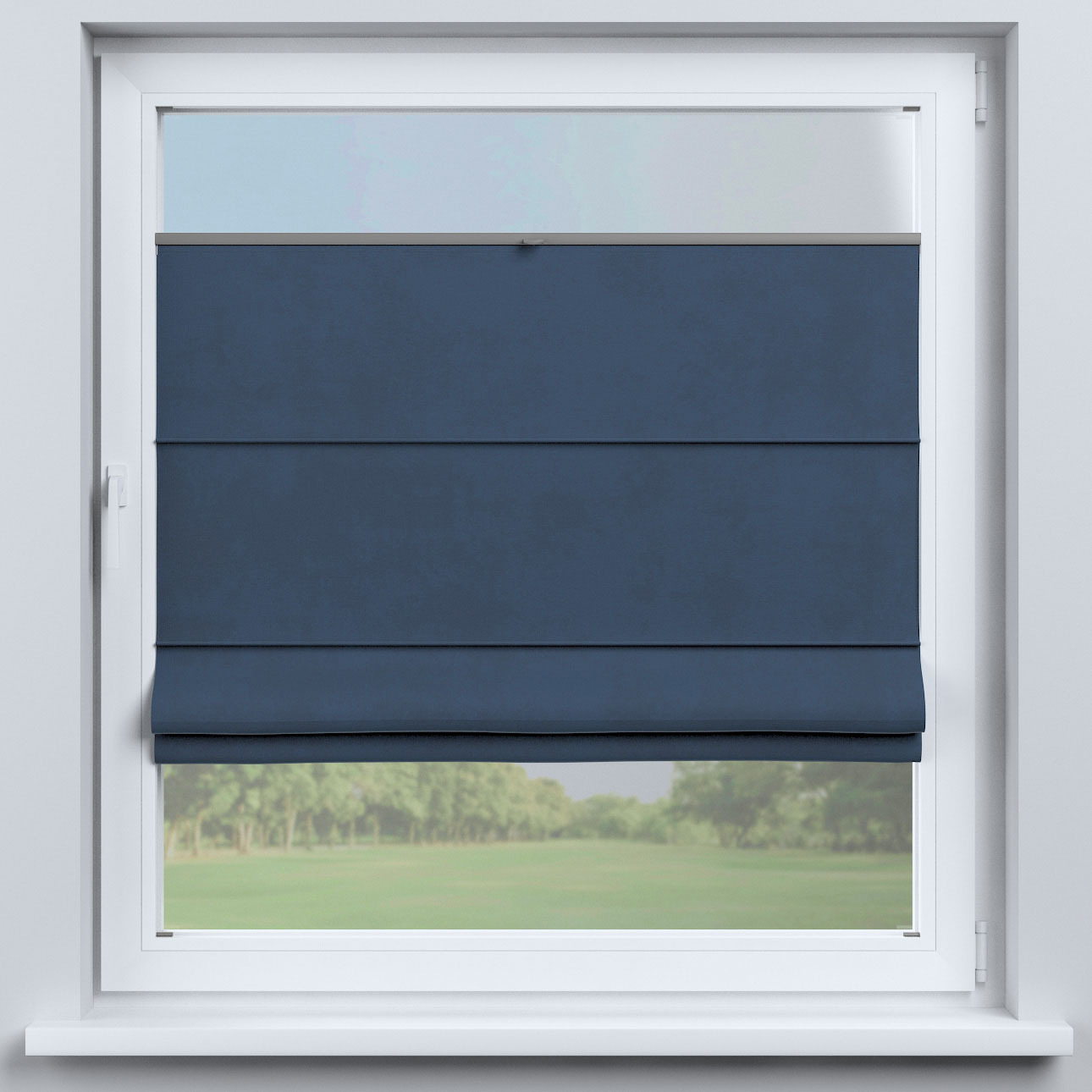 Dekoria Flexibles Raffrollo Sizilien, dunkelblau, 110 x 150 cm günstig online kaufen