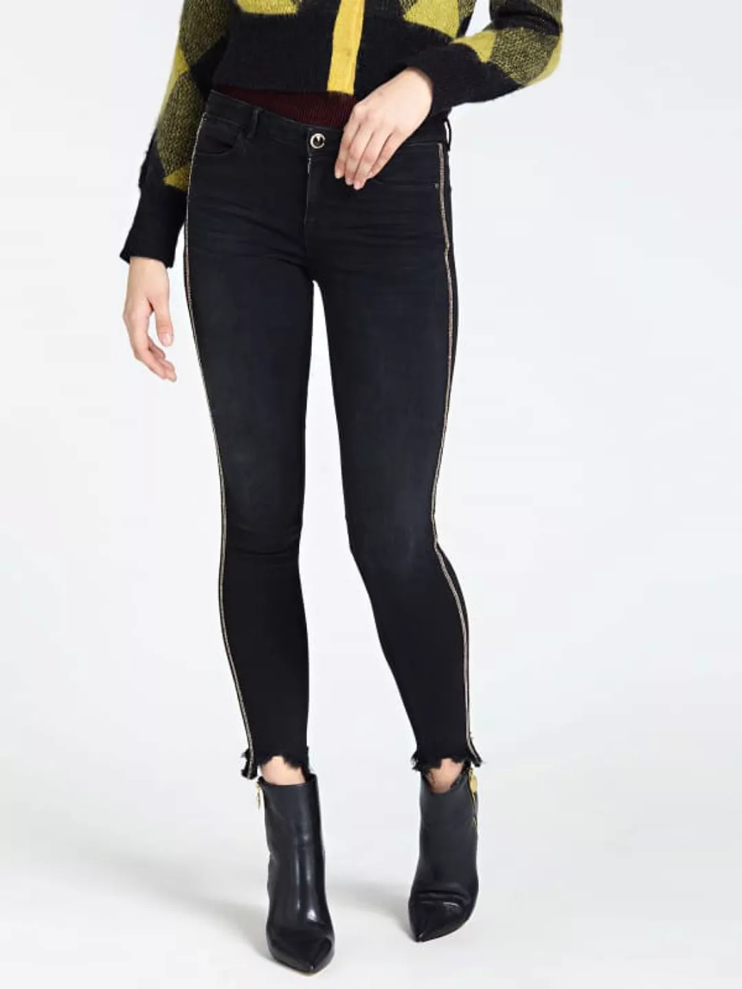 Jeans-Jeggings Seitlicher Streifen günstig online kaufen