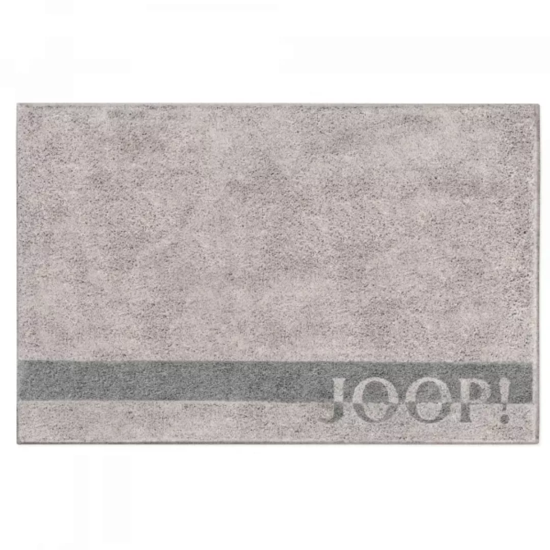 JOOP! Badteppich Logo Stripes 141 - Farbe: Platin - 1515 - 70x120 cm günstig online kaufen