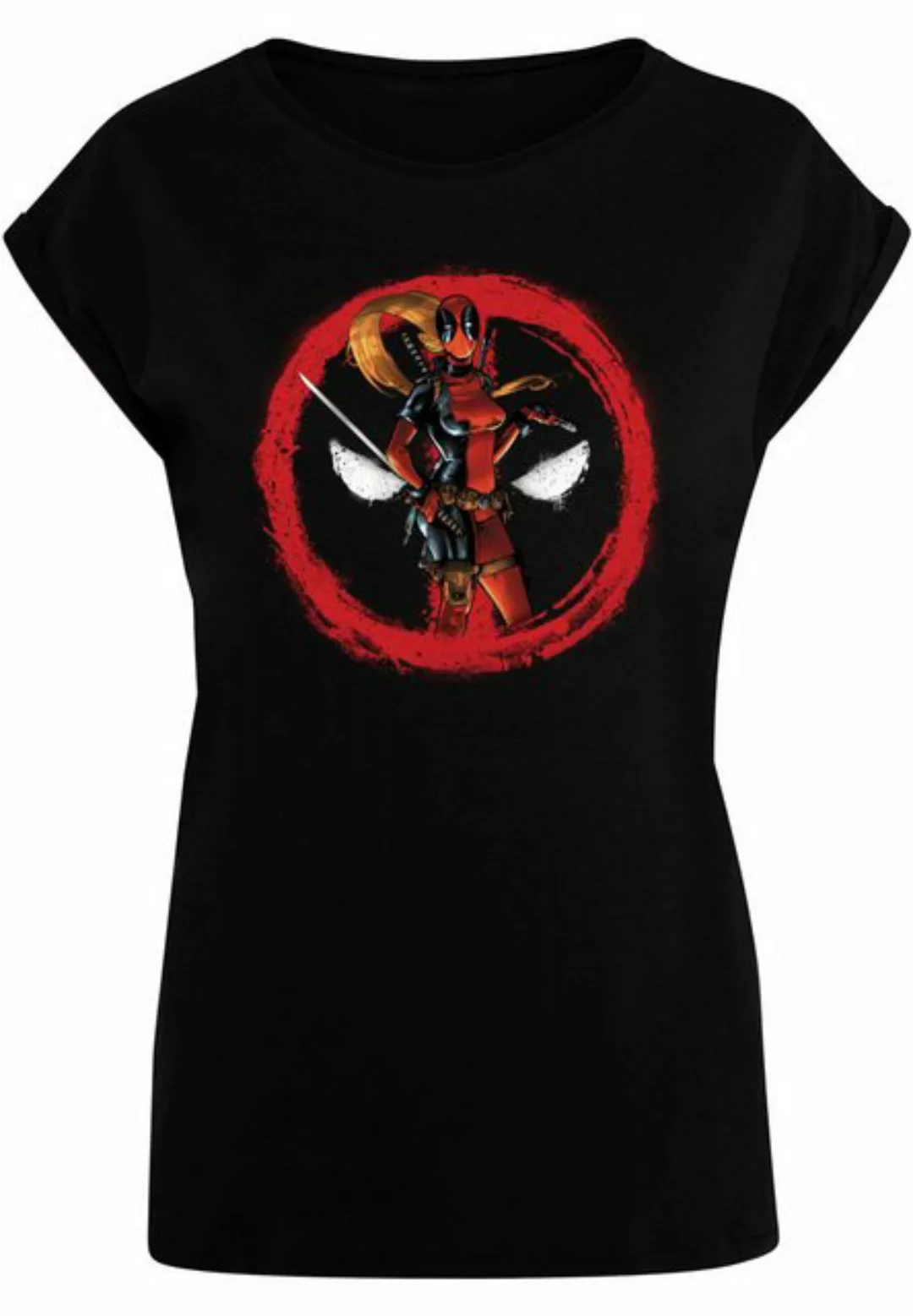 ABSOLUTE CULT T-Shirt ABSOLUTE CULT Damen Ladies Deadpool - Lady Distressed günstig online kaufen